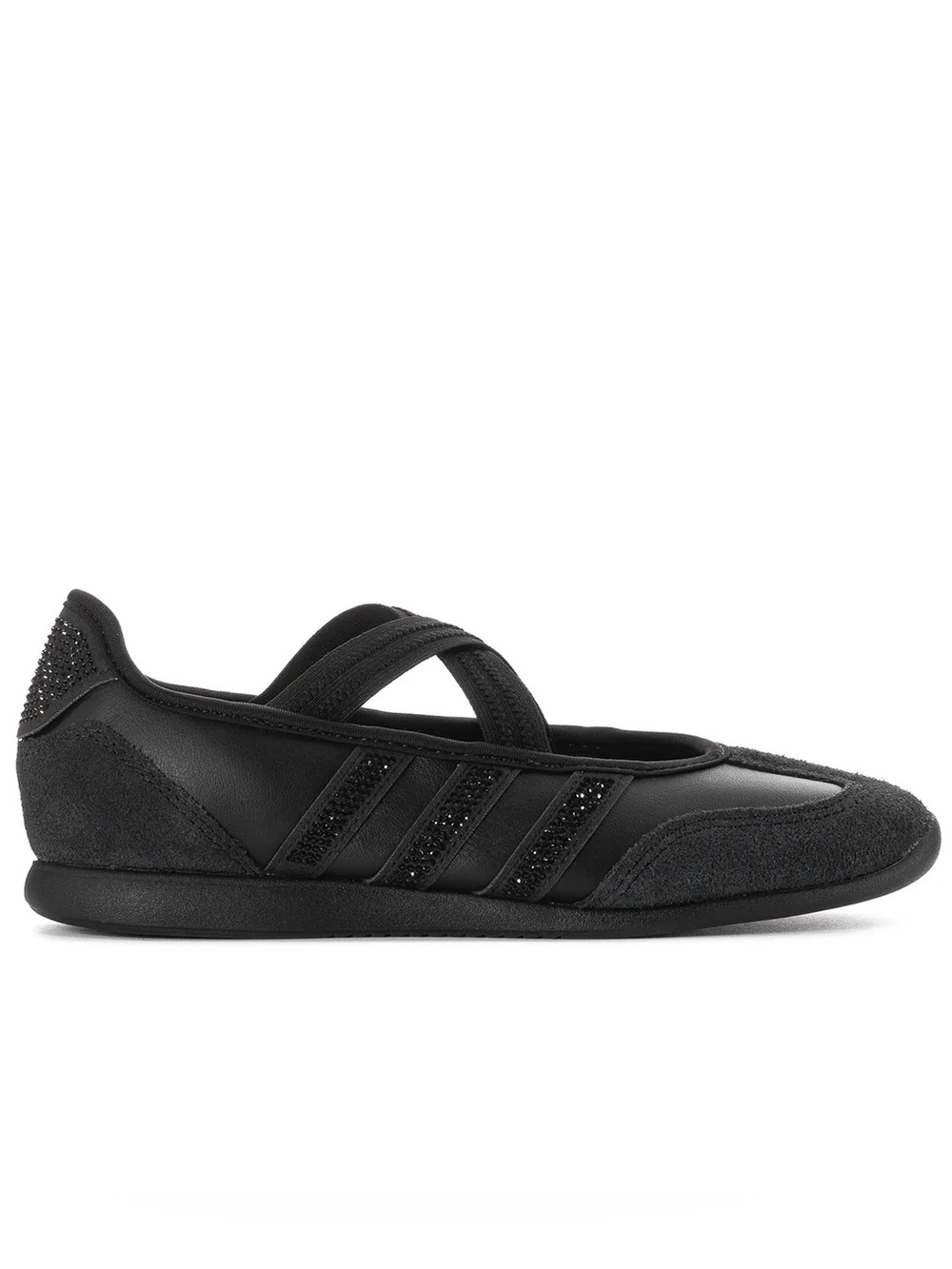 🖤💎 ADIDAS BARREDA MARY JANE RHINESTONE TRIPLE BLACK 🖤💎